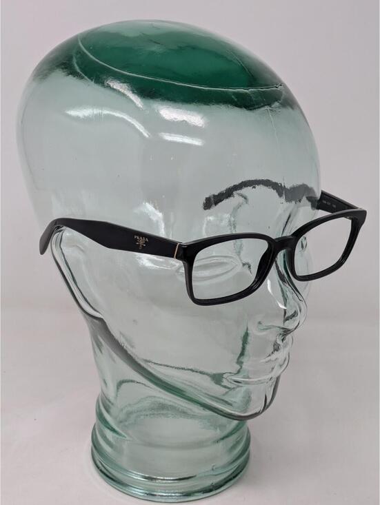 Prada Other - Prada Eyeglasses VPR 18T 1AB-1O1 Polished Black Square Frame Italy 53-16 140